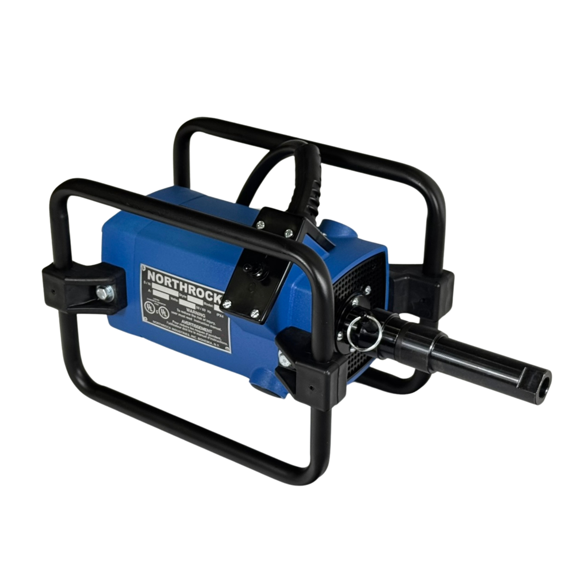 Northrock PRO 3+ Electric Concrete Vibrator Power Unit, 3 HP, 120V, 19 Amp, Quick-Disconnect Shaft Adapter, Cast Aluminum Housing, Master Style, UL Listed, Model 20K3-QD